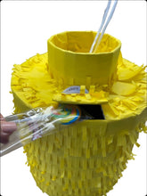 Load image into Gallery viewer, Building Block Themed Party Pinata, Vibrant Yellow Brick Design for a Fun-Filled Celebration