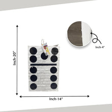 Load image into Gallery viewer, Large Domino Piece Pinata 20" Tall Domino Theme Party Decoration White & Black Color Dominoe Game Themed Happy Birthday