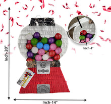 Load image into Gallery viewer, Gumball Machine Colorful Pinata, Candy Birthday Party Decor, Fun Supplies, Retro Candy Pinata, Game Celebration