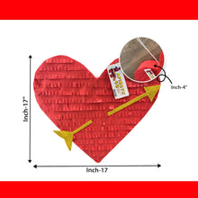 Load image into Gallery viewer, Heart Piñata Red Color Valentine’s Day Pinata