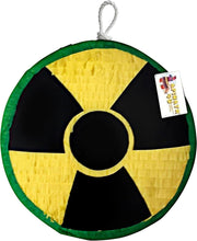 Load image into Gallery viewer, Science Piñata 16” Round Mad Scientist Themed Piñata Radiation Symbol Scientists Party Supplies Decoration