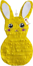 Load image into Gallery viewer, Easter Bunny Piñata Yellow Color Theme Party Easter Party Supplies Decorations Marshmallow Pinata