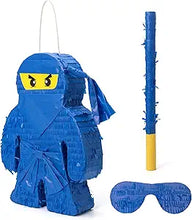 Load image into Gallery viewer, Ninja Pinata Ninja Theme Party Favor blue Color