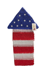 Load image into Gallery viewer, Fourth of July Pinata Firework Theme July 4th Rocketship