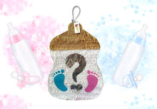 Load image into Gallery viewer, Gender Reveal Baby Bottle Pinata - Adorable Footprints Design for Your Gender Reveal Party, Unveil He or She with Exciting Decorations