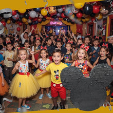 Load image into Gallery viewer, Mouse Ears Pinata Black Color Pink Bow Mouse Themed Birthday Party