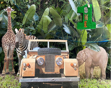 Load image into Gallery viewer, Large Green Number One Pinata, Jungle Theme for Kids Party, Animal Print Birthday, Boys and Girls 1st Birthday, Safari Theme Decor