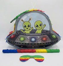 Load image into Gallery viewer, Alien Spaceship Pinata Great for Out of this World Theme Party