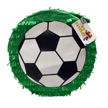 Load image into Gallery viewer, Soccer Ball Pinata, Perfect for Sports Themed Parties, Birthday Celebrations, Team Events, Fun and Festive Football Decor, Ready to Ship