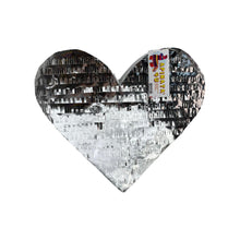 Load image into Gallery viewer, Silver Heart Pinata, Love Themed Party Decor and Gift for Valentine’s Day, Anniversary, Bridal Shower, Wedding & Gender Reveal, Gift for Her