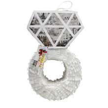 Load image into Gallery viewer, Diamond Ring Pinata, Bridal Showers Weddings, Sparkly Ring Design, Perfect for Engagement Parties, Party Game & Decoration for Celebrations