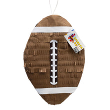 Load image into Gallery viewer, Large Brown Football Pinata, Sports Themed Birthday Party Supplies, Personalized Football Pinata, Football Fans, Ready to Ship Party Decor