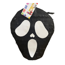 Load image into Gallery viewer, Black Skull Pinata, Fun Halloween Party Decor, Spooky Season Party Favor, Pinata for Halloween Themed Birthday, Kids Halloween Party Gift