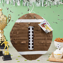 Load image into Gallery viewer, Large Brown Football Pinata, Sports Themed Birthday Party Supplies, Personalized Football Pinata, Football Fans, Ready to Ship Party Decor