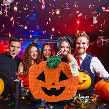 Load image into Gallery viewer, Jack-O-Lantern Pinata, Fun Halloween Party Decor, Spooky Season Party Favor, Pumpkin Pinata for Halloween Themed Birthday, Kids Party Gift