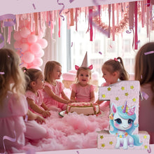 Load image into Gallery viewer, Unicorn Pink Number One Pinata with Glitter Stars, Princess Themed First Birthday Party Decor, Fun Party Supplies, Kids First Birthday Gift