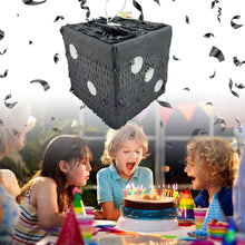 Load image into Gallery viewer, Black Dice Pinata, Casino Themed Party Decoration, Poker Birthday Party Supplies, Las Vegas Nights Party Game Pinata, Gift for Casino Lovers