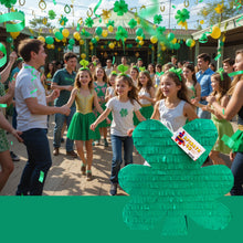 Load image into Gallery viewer, Shamrock Clover Pinata, St. Patrick's Day Irish Party Decoration, Green Irish Party Favor, Perfect for Birthday Celebrations, Festive Event