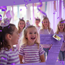 Load image into Gallery viewer, Solid Purple Number Seven Blank Pinata for Seventh Birthday Party Decorations, Number Seven Themed Fun Party Decor, Seven Year Old Kids Gift