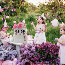 Load image into Gallery viewer, Ghost Pinata with Pink Bow, Girls Birthday Celebration Pinata, Pink Bow Halloween Party Supplies, Kids Party Decoration, Spooky Celebrations