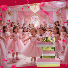 Load image into Gallery viewer, Large Number One Princess Theme Pinata, Number 1 Pinata for 1st Birthday Decor, Gold & Pink Color Pinata for Birthday, 1st Anniversary Gift