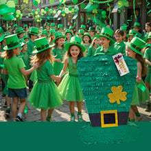 Load image into Gallery viewer, Ready to Ship St. Patrick's Day Pinata Green Hat, Green Irish Party Decoration Gift, Birthday Celebrations, Green Lucky Shamrock Themed
