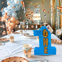 Load image into Gallery viewer, Blue Number One Themed Pinata, First Birthday Party Supplies, Decorative Party Pinata for Kids, Perfect Gift for Kids on First Birthday