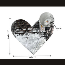 Load image into Gallery viewer, Silver Heart Pinata, Love Themed Party Decor and Gift for Valentine’s Day, Anniversary, Bridal Shower, Wedding & Gender Reveal, Gift for Her