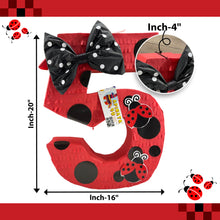 Load image into Gallery viewer, Number Five Red Pinata with Bow, Black & White Polka Dots Ladybug Themed Fifth Birthday Celebrations, Kids Party Decorations, Gift for Kids
