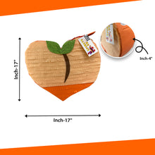 Load image into Gallery viewer, Peach Pinata, Fruit Themed Party Decorations for Birthday, Sweet as a Peach Celebration, Healthy Eating Party Pinata, Farm Party Decorations