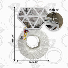Load image into Gallery viewer, Diamond Ring Pinata, Bridal Showers Weddings, Sparkly Ring Design, Perfect for Engagement Parties, Party Game & Decoration for Celebrations