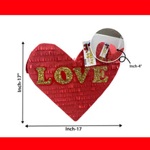 Load image into Gallery viewer, Red Heart Valentines Day Pinata, Love Theme Party Decoration, Valentine's Day Heart Pinata Gift for Girlfriend, Perfect Gift for Anniversary