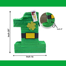 Load image into Gallery viewer, Number 1 Pinata Little Lad St. Patrick's Day Party Decor, Irish Holiday Celebration, Birthday & Event Party Supplies, St. Patrick’s Day Gift