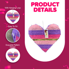 Load image into Gallery viewer, Heart Pinata, Love Themed Party Decor for Wedding, Valentines Day Gift for Him and Her, Anniversary Gift, Princess Birthday Party Decoration