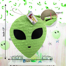 Load image into Gallery viewer, Alien Themed Pinata for Kids Birthday Party, Alien Party Decorations, Birthday Party Supplies, Halloween Party Favor, for Space Alien Lovers