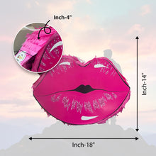 Load image into Gallery viewer, Pink Lips Shaped Pinata, Perfect for Bachelorette Parties, Valentine's Day, and Romantic Celebrations, Fun Party Decoration, Ready to Ship