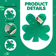 Load image into Gallery viewer, Shamrock Clover Pinata, St. Patrick's Day Irish Party Decoration, Green Irish Party Favor, Perfect for Birthday Celebrations, Festive Event