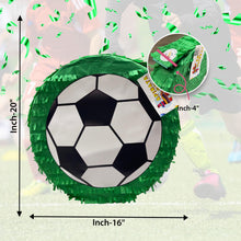 Load image into Gallery viewer, Soccer Ball Pinata, Perfect for Sports Themed Parties, Birthday Celebrations, Team Events, Fun and Festive Football Decor, Ready to Ship