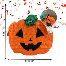 Load image into Gallery viewer, Jack-O-Lantern Pinata, Fun Halloween Party Decor, Spooky Season Party Favor, Pumpkin Pinata for Halloween Themed Birthday, Kids Party Gift
