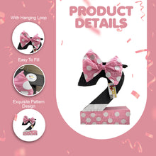 Load image into Gallery viewer, APINATA4U Pink and Black Number Two Pinata 20" Tall – 2nd Birthday Party Decoration and Party Game, Girls Birthday Party Supplies for Kids