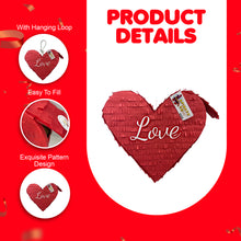 Load image into Gallery viewer, Red Heart Love Pinata, Perfect for Valentine's Day, Weddings and Anniversaries, Ideal for Love Theme Parties, Romantic Party, Ready to Ship