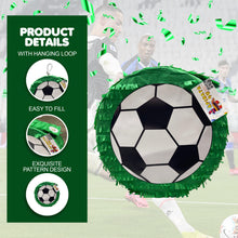 Load image into Gallery viewer, Soccer Ball Pinata, Perfect for Sports Themed Parties, Birthday Celebrations, Team Events, Fun and Festive Football Decor, Ready to Ship
