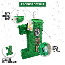 Load image into Gallery viewer, Safari Jungle Themed 1st Birthday Pinata, Animal Print Birthday Party, Perfect for Boys First Birthday Decoration, Wild Party Celebrations