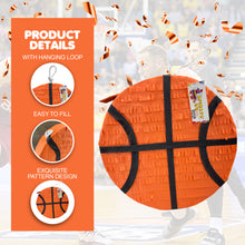 Load image into Gallery viewer, Basketball Themed Party Pinata for Sports Events, Perfect Gift for Sports Lovers, Birthday Party Supplies and Decorations, Gift Party Favor
