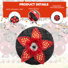 Load image into Gallery viewer, Vivid Red Ghost Flower Pinata, Strange Flower Perfect for Strange Theme, Halloween, and Carnivorous Party Celebrations, Kids Birthday Party Decorations