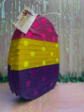 Load image into Gallery viewer, Handmade Easter Egg Pinata with Polka Dots, Easter Theme Birthday Decorations, Gender Reveal Party Celebration, Baby Showers Party Supplies