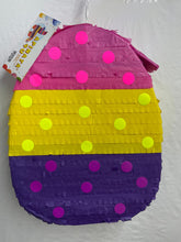 Load image into Gallery viewer, Handmade Easter Egg Pinata with Polka Dots, Easter Theme Birthday Decorations, Gender Reveal Party Celebration, Baby Showers Party Supplies