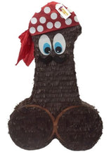 Load image into Gallery viewer, Pecker Pinata 20" Tall BrownReady to Ship Color Bachelor Bachelorette Party Favors Gag Gifts