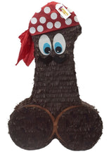 Load image into Gallery viewer, Pecker Pinata 20" Tall BrownReady to Ship Color Bachelor Bachelorette Party Favors Gag Gifts