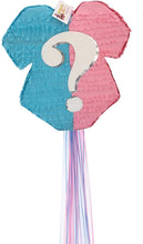 Load image into Gallery viewer, Pink & Blue Gender Reveal Pinata Baby Theme Baby Onesie Theme